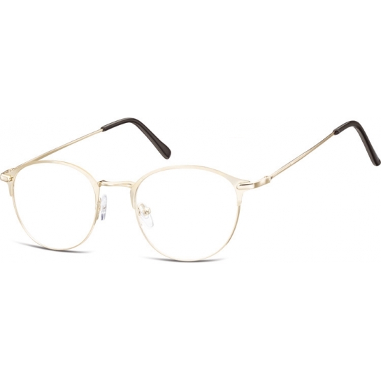 Lenonki okrągłe Okulary oprawki optyczne 933D złote